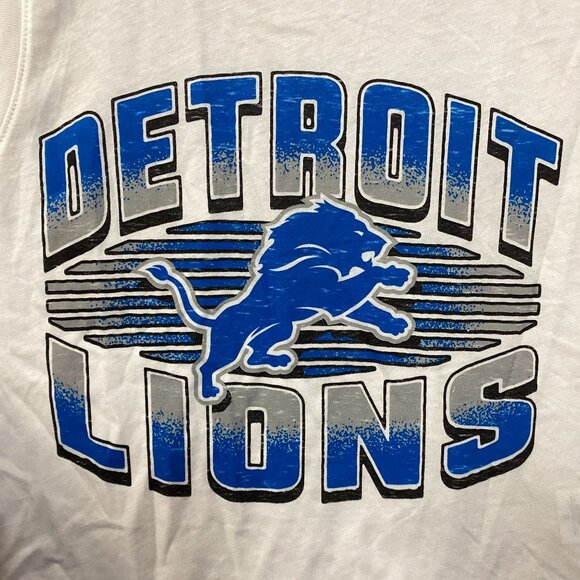 Junk Food NFL Detroit Lions Cropped Sleeveless T-Shirt Small - Picture 2 of 4